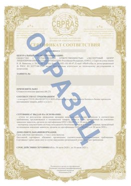 Образец Сертификат СТО 01.064.00220722.2-2020 Ангарск Сертификат СТО 01.064.00220722.2-2020 